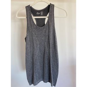 Zyia Active Tank Top Womens Size Medium Gray Athletic Copper Charged Workout
